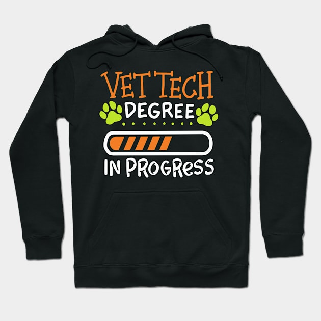 Vet Tech Degree In Progress Student Gifts Hoodie by Cartba